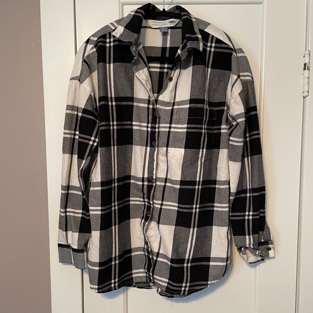 Old Navy Boyfriend Plaid Flannel